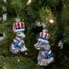 Kurt Adler NB1592 Noble Gems Political Donkey Hanging Ornament, 4-inch