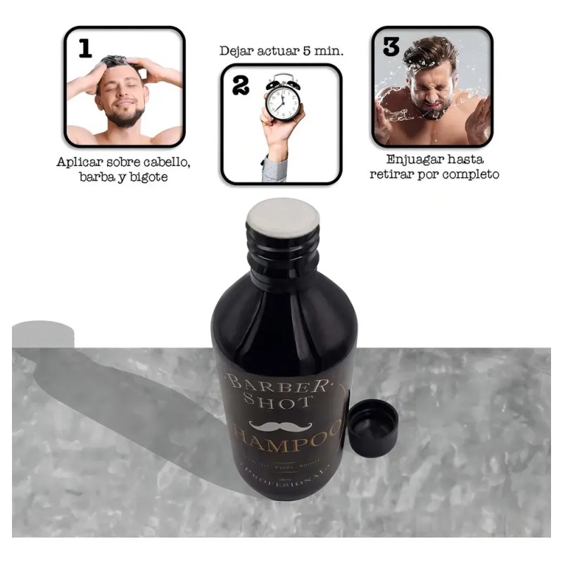 Shampoo Bergamota Y Cola De Caballo Barba Bigote Y Cabello