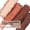 Boobeen Eyeshadow Palette 4 Pigmented Nude Matte Shimmer Eye Shadow