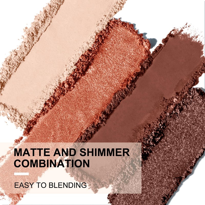 Boobeen Eyeshadow Palette 4 Pigmented Nude Matte Shimmer Eye Shadow
