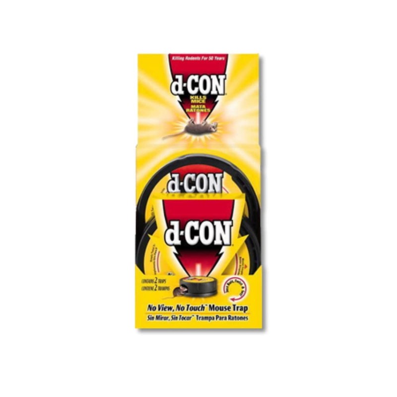 d-CON No View, No Touch Covered Mouse Trap, 2 Traps