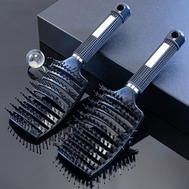 TikTok Trending Hair Volume Massage Brush Multi-purpose Styling Rib Comb Kk10 10 White 5ea