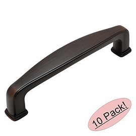 10 Pack - Cosmas 4392ORB Oil Rubbed Bronze Modern Cabinet Hardware Handle Pull - 3-3/4" Inch (96mm) Hole Centers