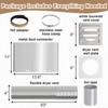 Dryer Vent Kit Through Wall with Hose/Duct Connector/Wall Plate, 4
