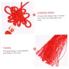 Ciieeo 5pcs Red Chinese Knot Tassel Pendant Car Hanging Decoration