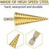 Drill Bit Set - 3 Sizes Step Drill Bit +