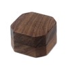Tighall Black Walnut Wood Portable Proposal Ring Box, Octagonal Ring