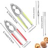 LOCEAST 2 Pieces Nut Crackers Heavy Duty Walnut Cracker with