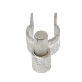 Pressed Steel Chain Link Fence Post Hinge w/Bolt - (2 Pack) (1-3/8" x 5/8")