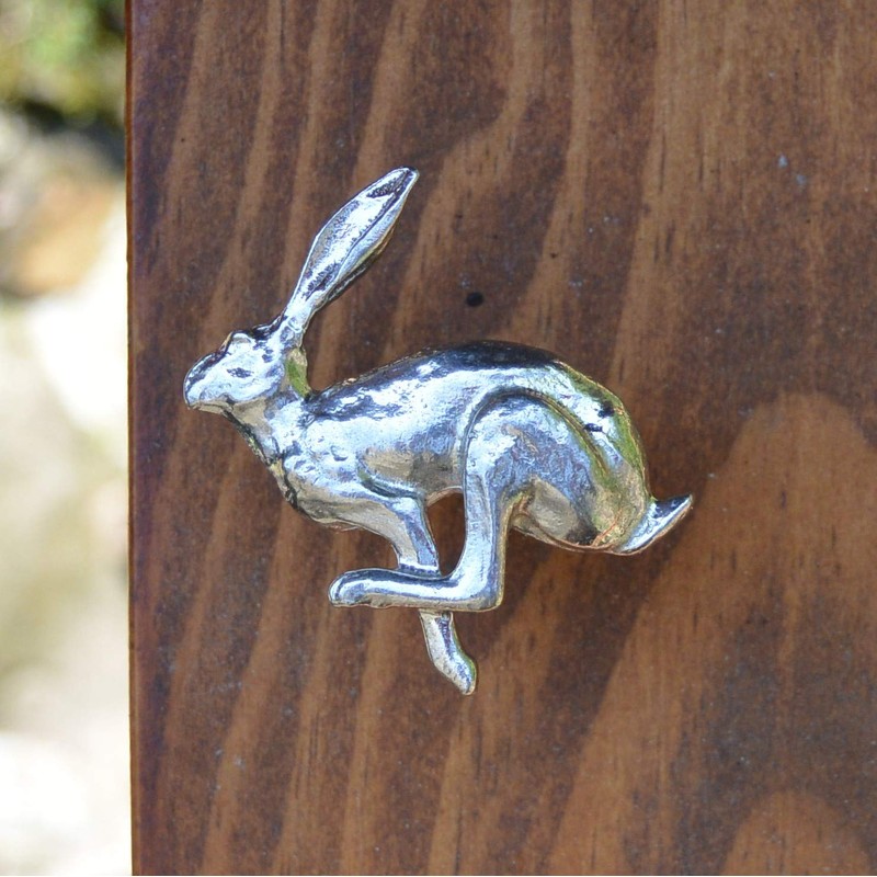 Running Hare Kitchen Knobs, Hare Drawer Knob, Cabinet Knobs, Handmade,