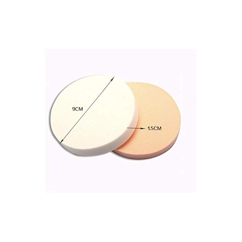 LASSUM 6 Pcs Round Makeup Sponge Facial Powder Puff,Beauty Makeup