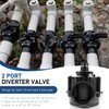 Bzsunway Pool Inline 2 Way Diverter Valve 1 1/2 Inch