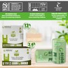 ECOBEWUS 2.6 Gallon 100% Compostable Bags Handle Tie (110 Bags)
