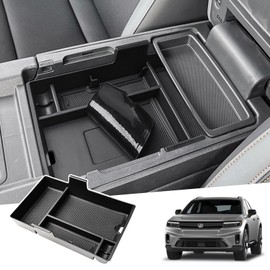 Center Console Organizer Compatible with 2024 2025 Honda Prologue EV & 2024 2025 Acura ZDX Interior Car Accessories, Armrest Storage Box Middle Console Insert Tray, Coins Sunglasses Holder Black