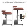 Eureka Ergonomic Mobile Standing Desk 41 Inch, Lockable Home Office