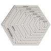 HONEYSEW Quilts Quilter's Ruler - Regla hexagonal para acolchar, diamante