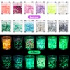 Nail Glitter 12 Colours Fluorescent Glitter Make-Up Glitter Sequin for