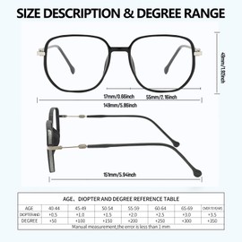 KAEOISFU Übergroße Lesebrille für Männer und Frauen, Anti-Blaulicht-Computerlesegerät, Stilvoll Computer-Brille, Mode glänzende Großem Rahmen Lesebrille Anti-Augenermüdung