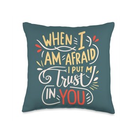 Jehovah's Witness 2024 Year Text Psalm 56:3 JW ORG JW Throw Pillow