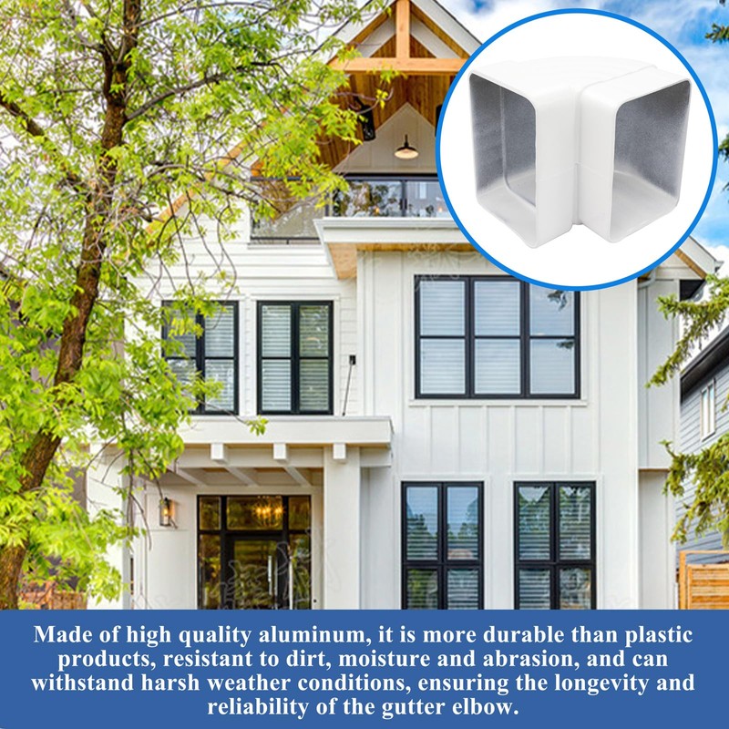 Gutter Elbow 3x4 90 Degree Downspout Elbow Gutter Connector Roofing