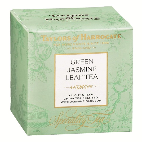 Taylors of Harrogate Green Tea with Jasmine Loose Leaf, 4.41 ounce Carton