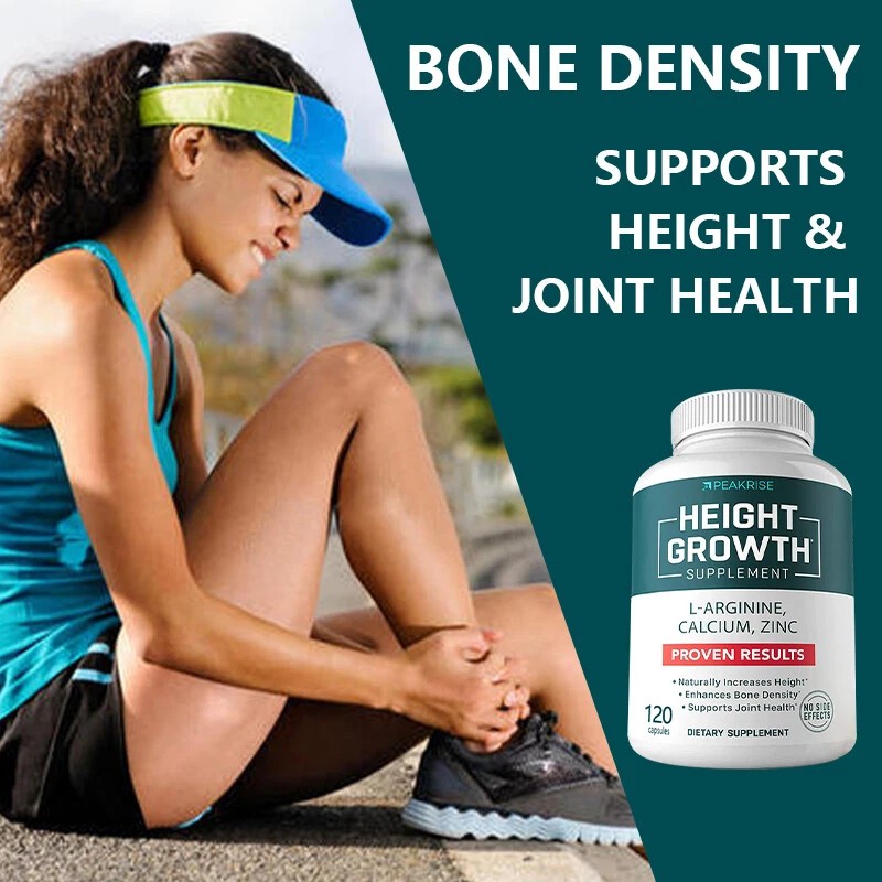 Balincer Height Growth Supplement - 60 Caps -Enhance Bone Strength,Devel