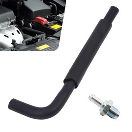 Merdege PCV Valve Hose, #12204-28020 12262-28021 1220428020 1226228021, Positive Crankcase Ventilation Tube Replacement, Compatible with Camry Corolla Highlander Solara Matrix (Black)