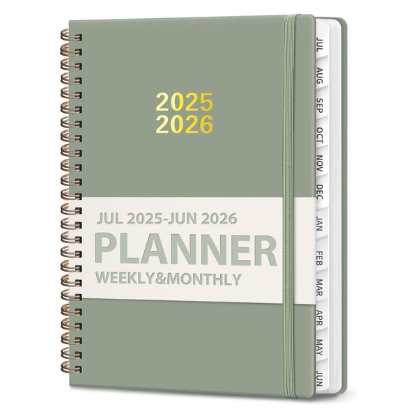 Academic Planner 2025-2026, Monthly and Weekly Calendar Planner (July 2025