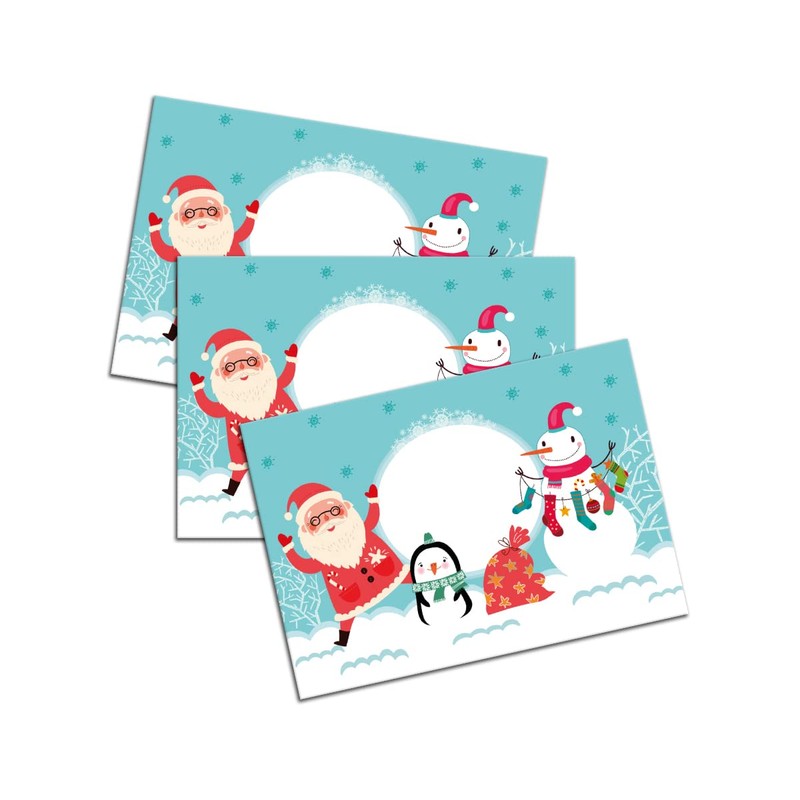 Snowman Christmas Writing Paper Set with Envelope for Kids Girls