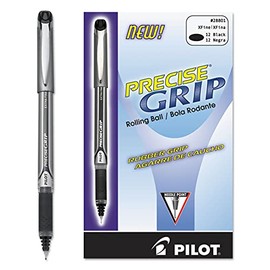 Pilot Precise Grip Extra-Fine Capped Rolling Ball Pens