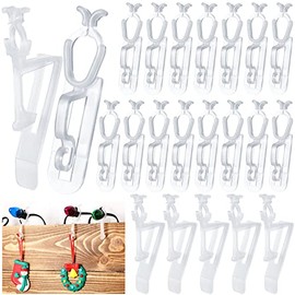 200Pcs All in One Christmas Light Clips Universal Gutter and Shingle Clip for C7, C9 and Mini Lights Outdoor Light Clips for String Lights Roof and Gutter Holiday Plastic Gutter Clips