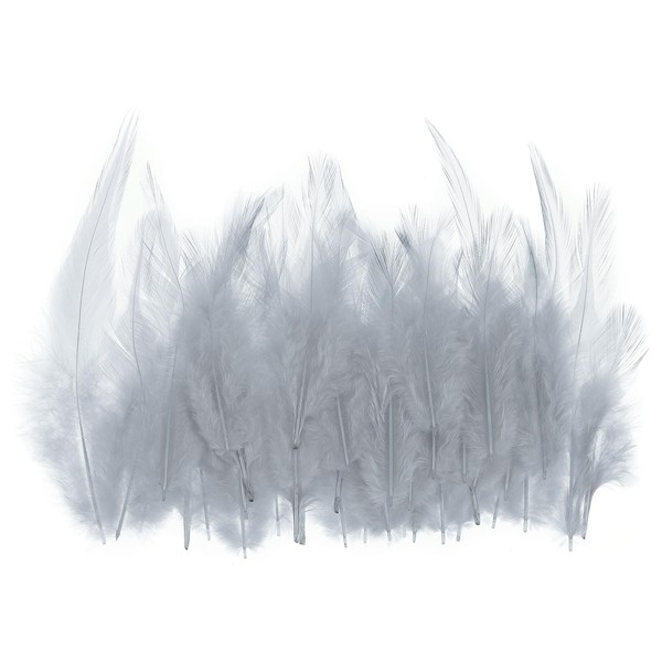 PATIKIL 3-6 Inch Saddle Hackle Rooster Feather, 50 Pcs Bulk