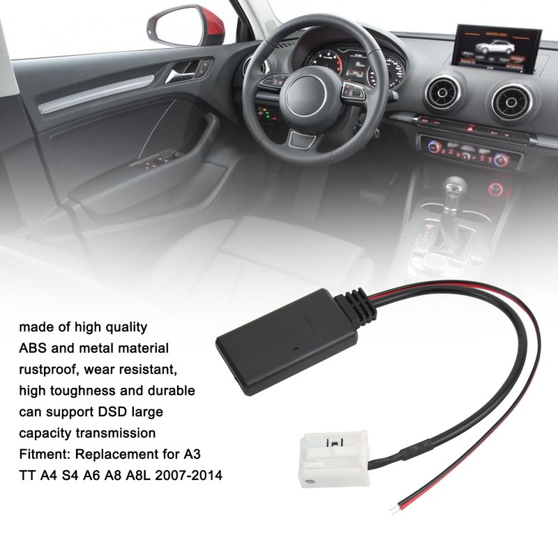 Bluetooth 4.0 Audio Adapter Car Aux in Cable Replacement for