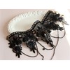 Black Venetian Mask Masquerade Mask with Elegant Vintage Princess Lace