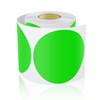 Round Stickers Green 127 mm Circle Labels Colour Coding Dot