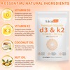 MXCZBSM Vitamin D3 K2 Supplement Softgel, Vitamin D3 K2 Softgel