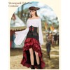 Women's Pirate Costumes Dress Renaissance Top Pirate Skirt with Corset