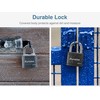 Puroma 2 Pack Keyed Padlock with 3 Keys, 1.1 Inch