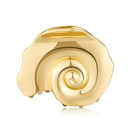 Glorig Gold Conch Hair Clips For Women Gold Claw Clips Trendy Mermaid Accessories Spiral Shell Hair Claw Cute Large Clip Fashion Summer Beach Accessories Gift