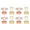 100pcs Binder Clips for Student Strong Clamping Force Metal Arrows