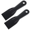 DOPENSPI 8PCS Plastic Putty Knife Scraper, 2 Inch Black Flexible