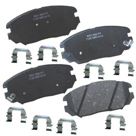Bendix Premium SBC1125 Ceramic Front Brake Pads for Hyundai Azera 2011-2006, Sonata 2010-2006, Kia Amanti 2009-2007