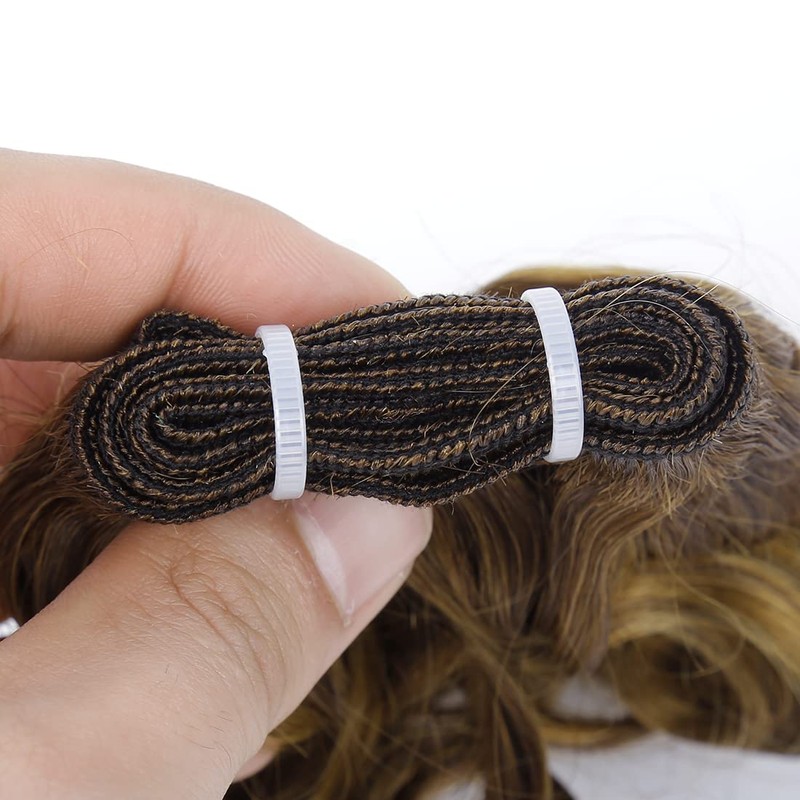 4/27 Short Wavy Curly Bundles with Closure Brazilian P4/27 Wavy