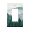Forest Trees Mountain Single GFCI/Rocker Wall Plate Electrical Outlet 1