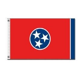 Tennessee 3ft x 5ft Spun Heavy Duty Polyester Flag