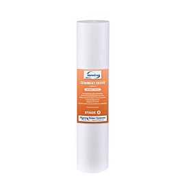 iSpring FP15 5 Micron 15000 Gallon Multi Layer Universal Sediment Filter Cartridges, 10" x 2.5"