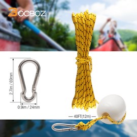 BocBoz Kayak Anchor Boat Anchor for Kayaks, Canoes, SUP Paddle Boards & Jet Skis, Folding Anchor with 40ft Anchor Tow Rope and Carrying Bag- 3.5 lb-Blue