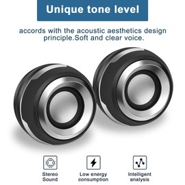 Zhaoyao Stereo Computer Speaker, USB Powered Speaker Sound, Loud Volume and Enhanced Bass, PC Speaker for Laptop Cellphones and More