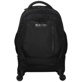 Kenneth Cole REACTION 17" Polyester Dual Compartment 4-Wheel Laptop Backpack, Black