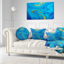 Design Art PT9988-40-20 Light Blue Acrylic Paint Mix-Abstract Art on Canvas-40X20, 20'' H x 40'' W x 1'' D 1P